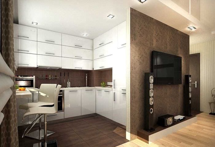 Lehetséges a modern kialakítás egy kétszobás lakásban Hruscsovban?