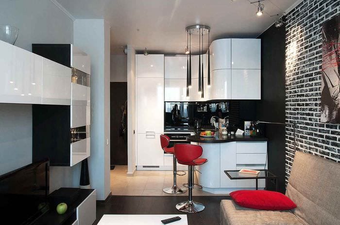 Koks dizainas tinka 12 kvadratinių metrų virtuvei?