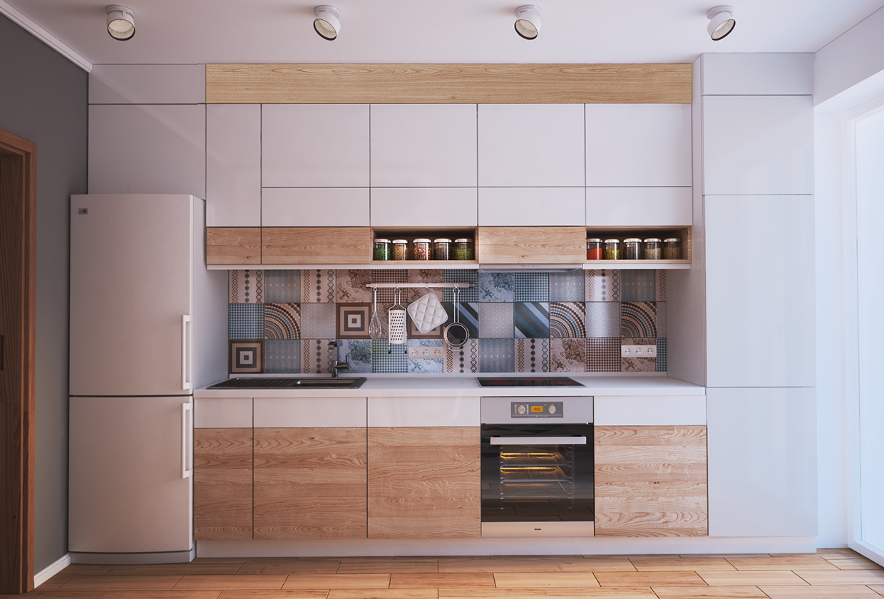Hjørne køkkener på 12 kvadratmeter: interessante løsninger med fotos