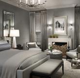 Makuuhuone harmaalla värissä: Design, valokuva esimerkkejä